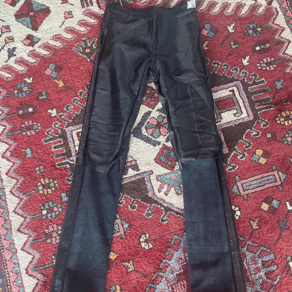 Vintage 90s Gianni Versace Low Rise Leather Pants